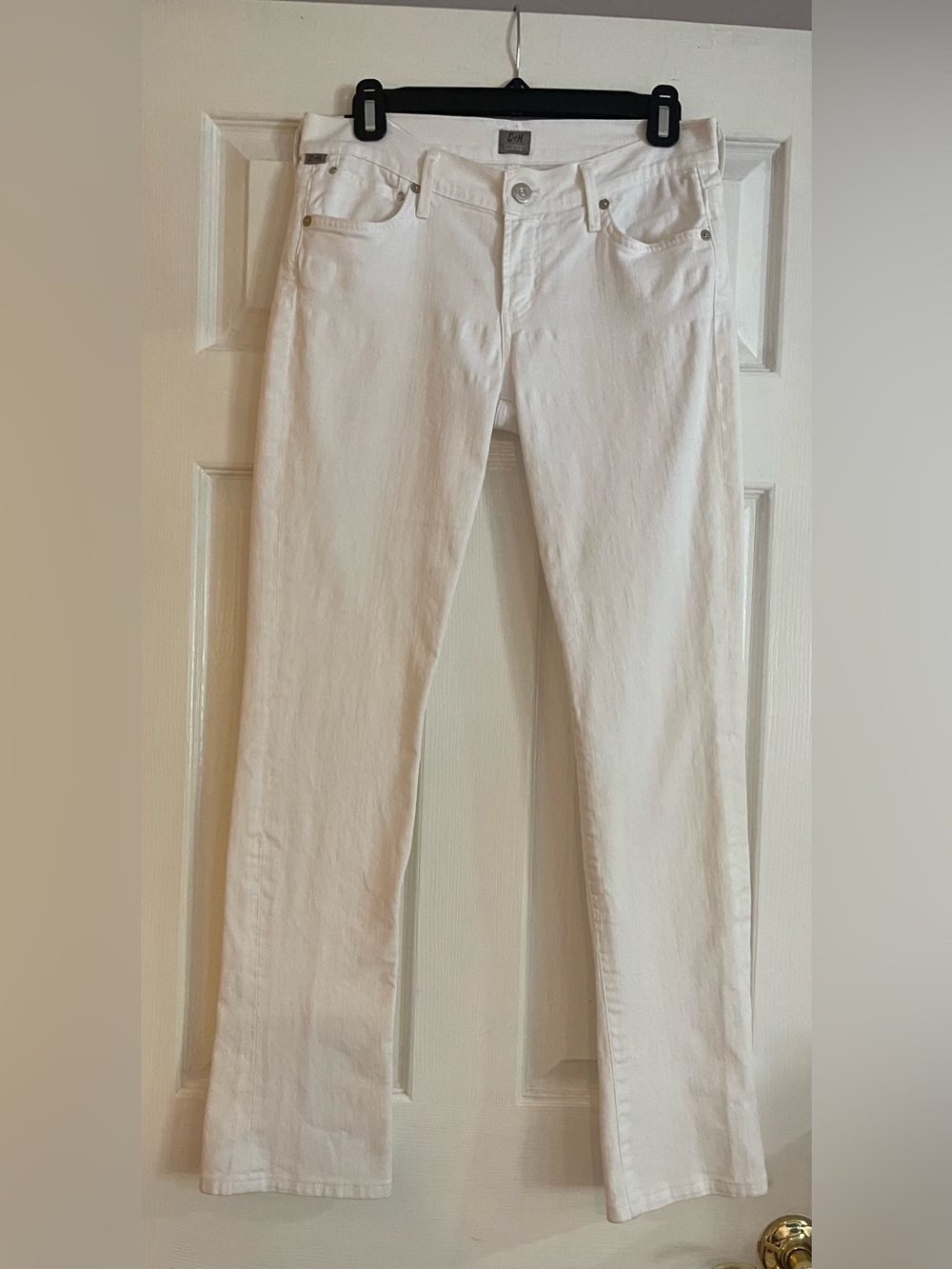 Citizens of Humanity by Jerome Dahan Women's Mid Rise White Jeans - Fit sz 28